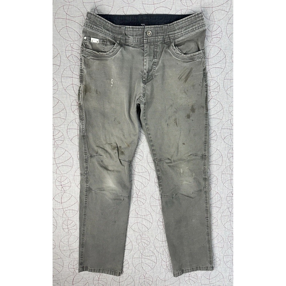 Kuhl Kanvus Jean Brown Vintage Patina Dye Work Pants / Men's 33x34